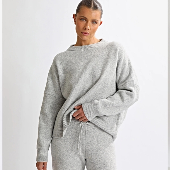 One Mile Open Back Oversized Crewneck Sweater - Picture 2 of 12